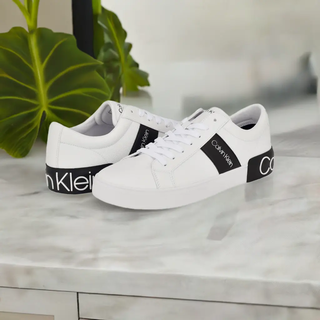 Calvin Klein Roydan Sneakers for Men in Colour White with Black accents