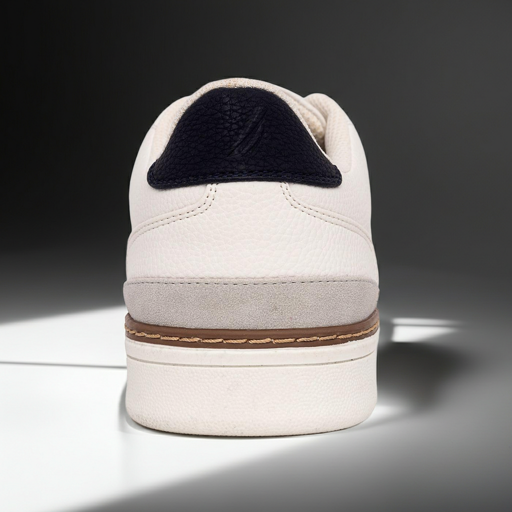 Nautica Jaro White Leather Sneakers for Men