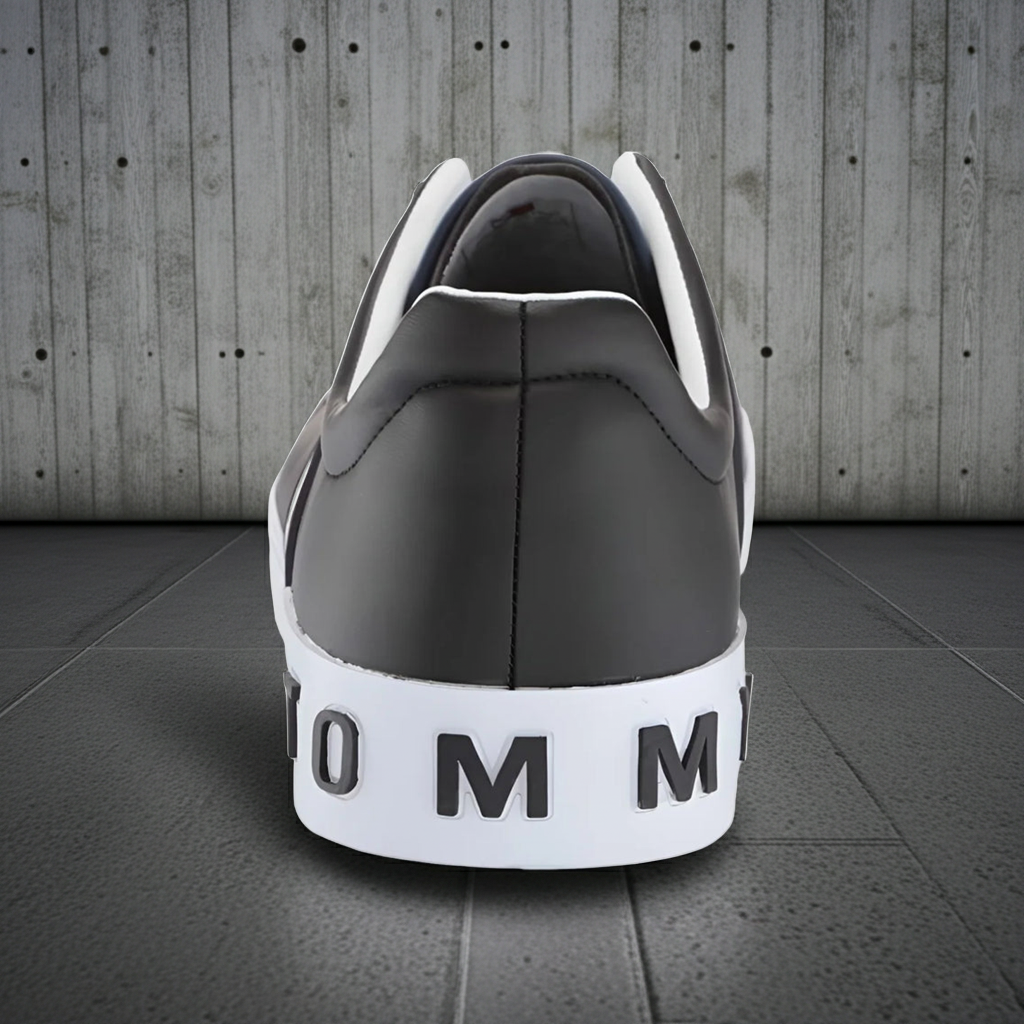 Tommy Hilfiger Ramus Black Leather Sneakers for Men