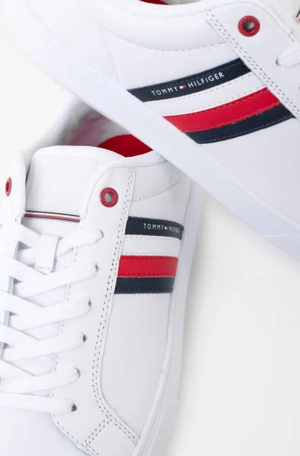 Tommy Hilfiger White Leather Cupsole Men Sneakers6.webp