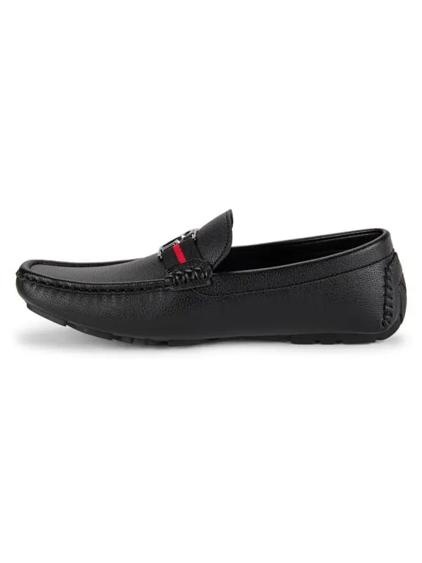 Guess Askers Leather Black Men's Loafers Shoes 2.webp