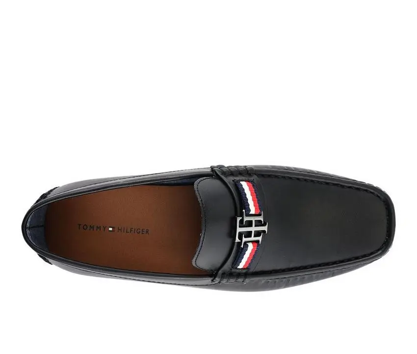Tommy Hilfiger Atino Black Men's Loafers Shoes 6.webp