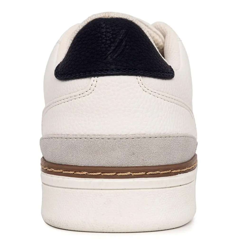 Nautica Jaro White Leather Men's Sneakers Shoes 3.webp