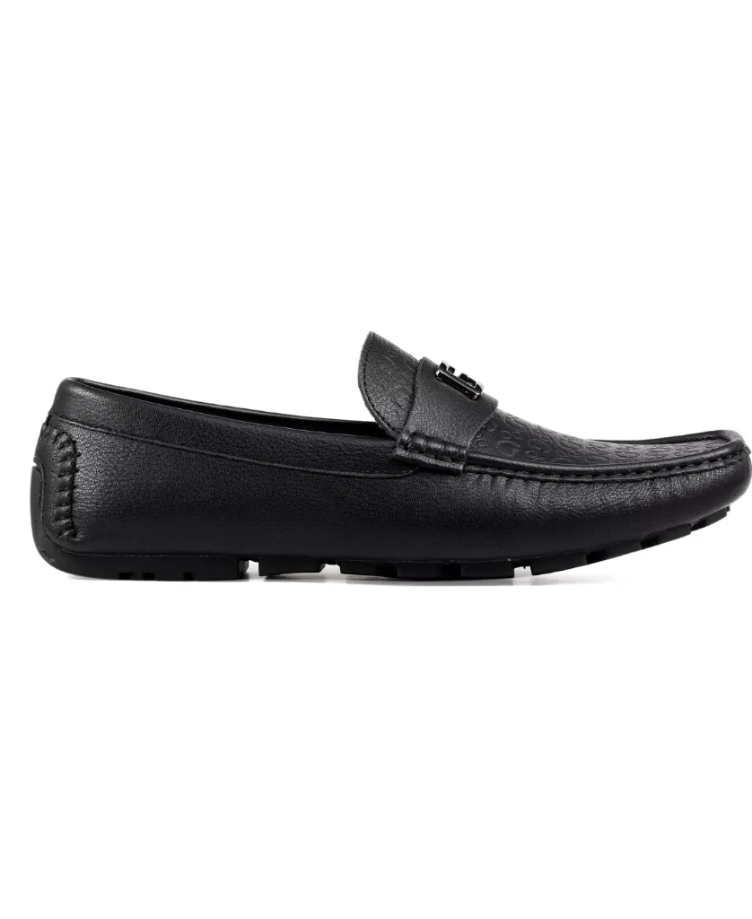 Guess Alsto Black Leather Driving Loafers 1.webp