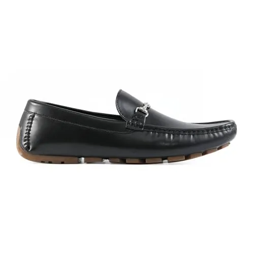 Guess Ansto Black Leather Driving Loafers 4.webp