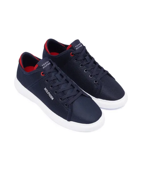 Tommy Hilfiger Mesh Cupsole Navy Blue Men's Sneakers