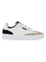 Karl Lagerfeld Paris Contrast Leather White Men's Sneakers