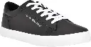 Tommy Hilfiger Ribby Leather Black Sneakers For Men