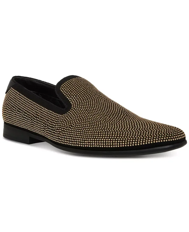 Steve Madden Memoryz Gold Studs Men's Loafers