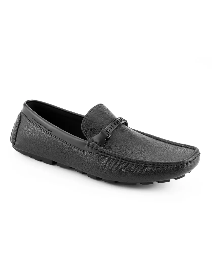 Tommy Hilfiger Ancer Black Drivers Men Loafers (42)