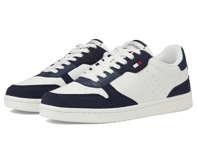 Tommy Hilfiger Lasno White/Navy Blue Men Sneakers