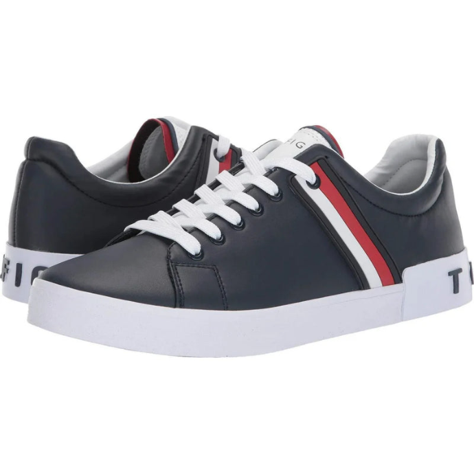 Tommy Hilfiger Ramus Leather Navy Blue Men's Sneakers (00)