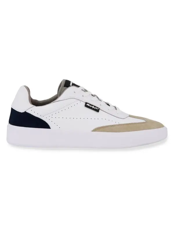 Karl Lagerfeld Paris Contrast Leather White Men's Sneakers (00)