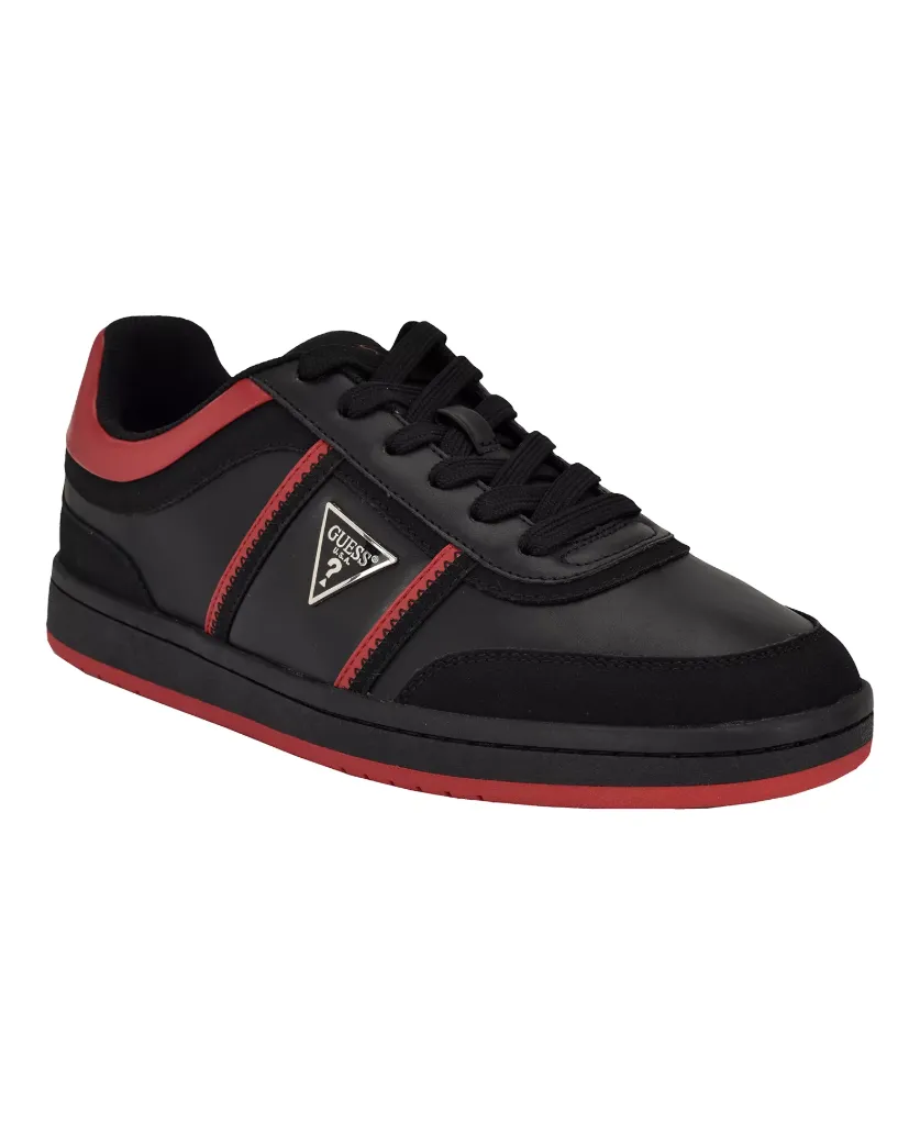 Guess Lasan Black Leather Men's Sneakers (00)