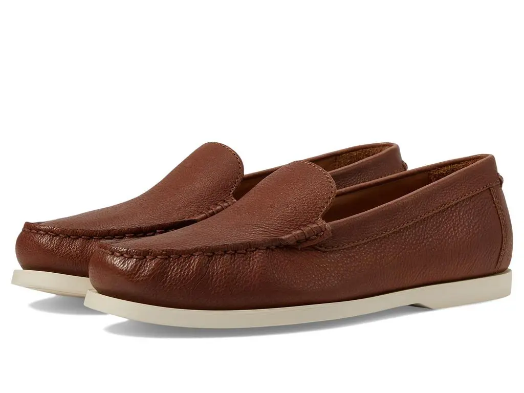 Polo Ralph Lauren Merton Brown Leather Men's Venetian Loafers (00)